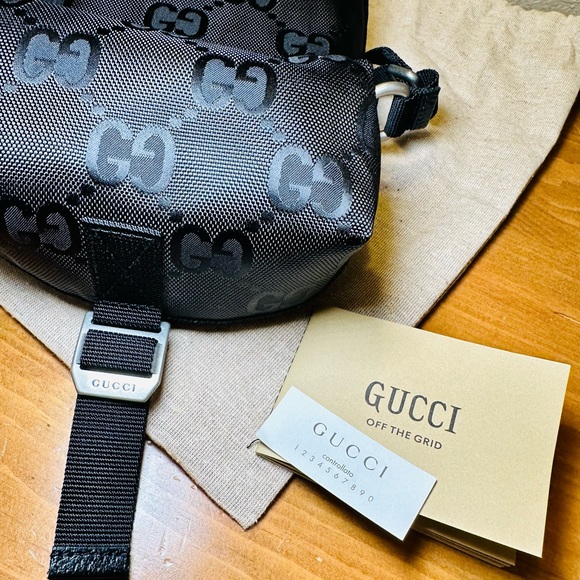 NEW Unisex Gucci Econyl Nylon Monogram Off The Grid Messenger Bag - Picture 17 of 17